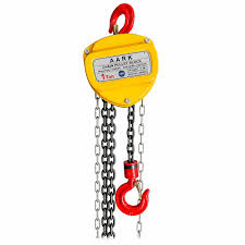 Triangular Chain Pulley Blocks are used to lift and move ...
