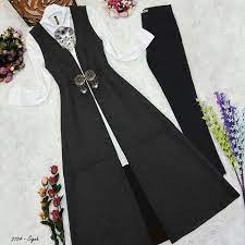 Onu Tokali Suet Yelek 79 90 Bedenler 36 38 40 42 Uzunluk 125cm Dar Paca Pantolon 34 90 Modesty Fashion Girls Frock Design Fashion Outfits