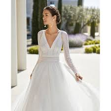 Dai figli dei fiori allo stile da discoteca. Abito Da Sposa Savana Rosa Clara Couture Collezione 2020 Abito Da Sposa Stile Principessa Di Pizzo Con Strass E Tulle Super Morbido Scollo Profondo Schiena A V
