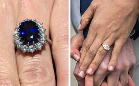 Max mumby/indigo getty images meghan gave the world a first glimpse at the rings during this year's trooping the colour. How Meghan Markle S Engagement Ring Compares To Kate Middleton S Travel Leisure
