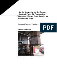 Scheme and satellites photos view; Barrier Analysis For The Supply Chain Of Palm Oil Processing Biomass Empty Fruit Bunch As Renewable Fuel Cogeneration Energy Development