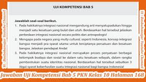 Kelas 12 semester 1jawaban uji kompetensi. Jawaban Uji Kompetensi Bab 5 Pkn Kelas 10 Halaman 168 Youtube