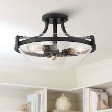 Discover lighting and decor ideas. Mallot 18 Wide Black And Glass 3 Light Ceiling Light 88c91 Lamps Plus Vintage Ceiling Lights Minimalist Ceiling Light Ceiling Lights