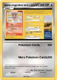 In this video i will show you how to easily make your own custom gigantamax pokemon cards from scratch, it will be a full tutorial. Pokemon Www Mypokecard Com En