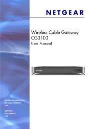 Netgear Cg3100 User Manual Pdf Download Manualslib