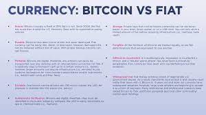 This type of digital currency takes the value of fiat money (physical money) and makes it accessible through an electronic medium, whether through a digital wallet or by connecting to an online platform. Currency Bitcoin Vs Fiat