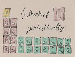 Periodic Table Greeting Card Science Valentine Punny Valentines Nerdy Valentines Science Valentines