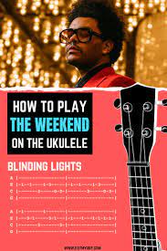 Blinding Lights The Weekend Ukulele Tabs Ukulele Tabs Ukulele Songs Ukelele Chords Ukulele Songs