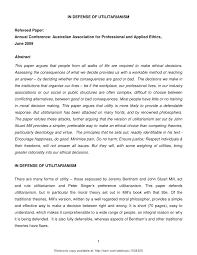 Pdf In Defense Of Utilitarianism