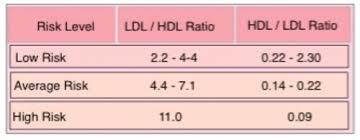 Cholesterol Ratio Graphic Chart Blogs And Sites