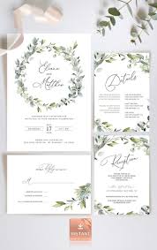 Reese Boho Grun Hochzeits Einladung Vorlage Einladung Zur Hochzeit Eukalyptus Vorlage Suite Rsvp D Einladungen Hochzeit Hochzeitseinladung Hochzeitskarten