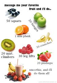Great Fruit Challenge Crunches Fitness Nutrition Plank Crunch
