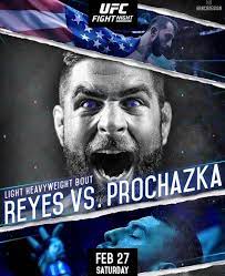 Also on tap for the espn+ event is a. Mma Shorties Dominick Reyes Vs Jiri Prochazka Poster Facebook