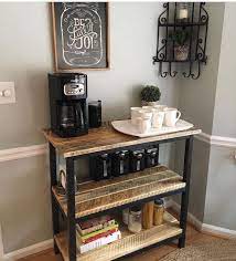Mount a hanging mug rack above to hold a collection of coffee cups and scoops. Pin On Kitchen Decor Organisation