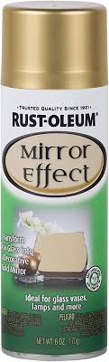When you clear coat most metallic paints it dulls the finish, even with a high gloss top coat. Rust Oleum 286477 Specialty Spray Paint 6 Oz Gold Mirror Amazon Com