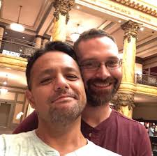 Welcome to intergaycial Joey and Jaime Pierce. Joey is originally from  Houma, Louisiana. Jaime is originally from Virginia Beach, Virginia. They  currently live in Alexandria, VA with their children and will be