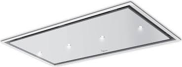 Baraldi Gea Flat White 01geafl090whsp Design Hotte Aspirante De Plafond Cm 90 X 60 Blanc Moteur A Distance Vieffetrade