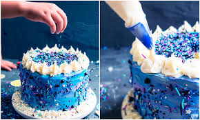 A simple cake was created for the couple looking for a simply beautiful and delicious wedding cake at a price that will make them smile. Easy Galaxy Cake Cakewhiz