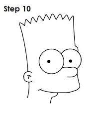 Desenho de bart, lisa e maggie simpsons para colorir, pintar e imprimir. Bart Simpson Easy Cartoon Drawings Bart Simpson Drawing Simpson Drawing