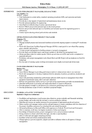 Project manager resume examples & resume writing guide. Facilities Project Manager Resume Samples Velvet Jobs