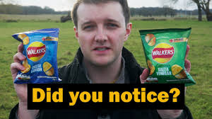 Why did UK crisp packets swap colours? : r/videos