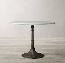 20th C Chrysanthemum Brasserie Table With Marble Top Marble Bistro Table Marble Top Dining Table Marble Table Top