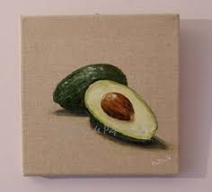 Tableau De Legume Les Avocats Decorations Murales Par L Atelier De Papinours Decoration Murale Toile De Lin Projets De Dessin