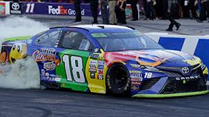 Busch took the checkered flag for his 98th xfinity series win when he won at texas motor speedway on busch is the second driver to lose an xfinity series win because of nascar's new disqualification rules. Kyle Busch 2017 Pocono Raced Win M M S Caramel 18 Camry 1 64 Nascar Sport Touring Cars Fzgil Toys Hobbies