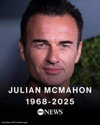 Australian-American actor Julian McMahon has died at the age of 56 following a private battle with cancer, his wife Kelly McMahon said. "With an open heart, I wish to share with the