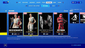This article includes the fortnite skins, pickaxes, wraps, emotes, gliders available in the store. Fortnite Adds Rey And Finn Skins In Time For Star Wars The Rise Of Skywalker The Verge