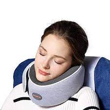 Comfoarray Travel Pillow Neck Pillow With Head Support Design Travel Pillow For Airplanes 100 Memory Foam Adj Neck Pillow Travel Travel Pillow Neck Pillow