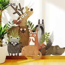 Animal wall stickers for bedrooms. Tribal Fox Wall Sticker Nursery Kids Room Wall Mural Decor Animal Wall Art Decal Decor Decals Stickers Vinyl Art Home Garden Worldenergy Ae