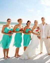 Pin By Dawn Wyatt On Favorite Things Beach Wedding Turquoise Turquoise Bridesmaid Dresses Bridesmaid