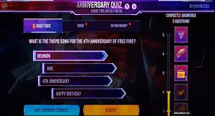 Relationships can get boring if they stay perpetually on. Free Fire 4th Anniversary Quiz Answer August 22 2021
