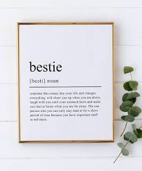 Bestie Gifts Best Friend Print Besties Unique Friendship Etsy Bestie Gifts Best Fr Best Friend Christmas Gifts Cute Gifts For Friends Cute Best Friend Gifts
