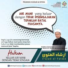 Aktivitas onani yang dilakukan hingga ejakulasi dapat membatalkan puasa karena kesamaan ejakulasi yang disebabkan mubasyarah. Air Mani Keluar Tanpa Sengaja Apakah Membatalkan Puasa