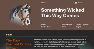 Something Wicked This Way Comes Chapter Summaries Course Hero