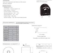 DC Component current transformer TA8348D-200 Rated input 50A ...