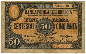 La tua banca a brescia. Certificato 11133 Iv 50 Centesimi Banca Popolare Di Brescia