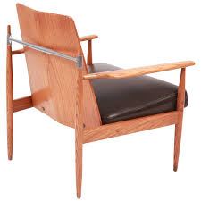 Gorgeous Leather Oak Steel Danish Lounge Chair 1stdibs Com Danish Lounge Chair Chair Furniture