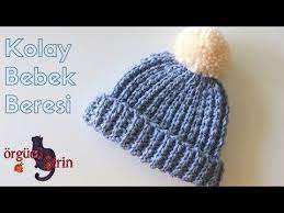 Tig Isi Kolay Bebek Beresi Orgu Modelleri Youtube Easy Crochet Baby Hat Crochet Baby Hats Crochet For Beginners