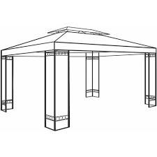 Pavillons sind die perfekte möglichkeit, um sich im garten vor witterungseinflüssen wie regen und sonneneinstrahlung zu schützen und die natur dennoch hautnah zu genießen. Stahl Gestange Pavillon Elda 4x3m Pavillion Garten Pavilion Zelt Zeltgestange