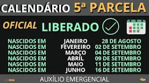 Check spelling or type a new query. Calendario Da 5Âª Parcela Do Auxilio Emergencial Liberado Veja As Datas Youtube
