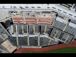 Drone Video Reveals Party Deck As Are Building In Coliseum