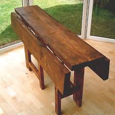 New Hand Made Rustic Drop Leaf Kitchen Dining Table In Thick Etsy Drop Leaf Dining Table Foldable Dining Table Dining Table