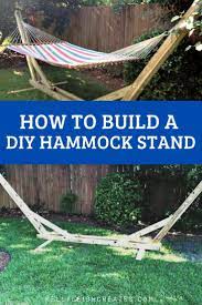 Enjoy the backyard with your family and get a little rest in a hammock attached to this tough and sturdy wooden frame. 40 Diy Hammock Stand That You Can Make This Weekend