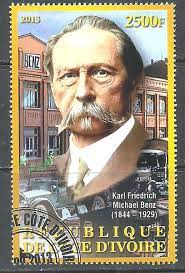 W1) Famous People Germany Carl Friedrich Benz Automobile Cars ...