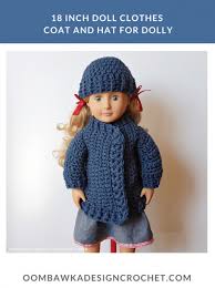 This pattern is a combination of three hat patterns designed by me that have been available on knittingonthenet.com and one new hat pattern. Paid And Free Crochet Patterns For 18 Inch Dolls Like The American Girl Doll