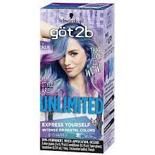 Got2b Unlimited Semi Permanent Hair Color 111 Aqua Collection Walmart Com Permanent Hair Color Semi Permanent Hair Color Hair Color Pastel