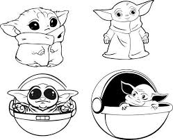 This Item Is Unavailable Baby Yoda The Mandalorian Star Wars Vector Svg File Decal Stickers Vector In 2020 Star Wars Drawings Cute Coloring Pages Disney Movie Art